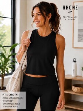 Rhone Ultimate Layer Tank NWT Black XS GoldFusion Athletic Top